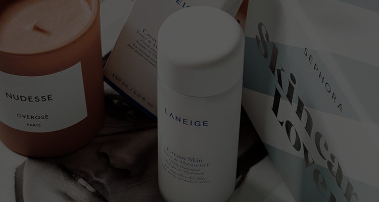 Skincare products used at Cotswold Beauty Station